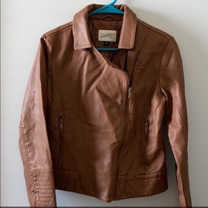Brown bomber jacket